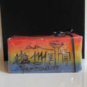 Share your Pride, Vancouver Skyline, LGBTQ, Pillar Candle,